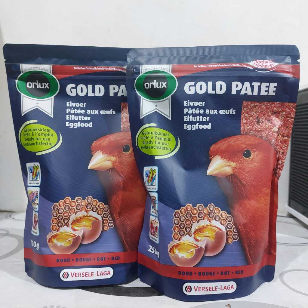 Gold Patte Red atau red patte pakan Burung import untuk Kenari Merah dan bisa untuk ef Lovebird