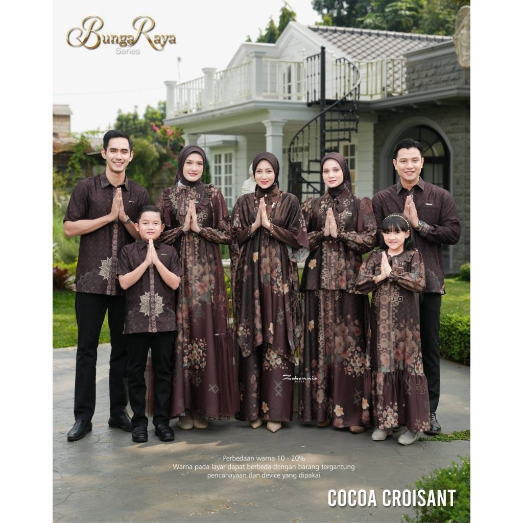 (PRE ORDER) Zabannia Bunga Raya Series Sarimbit Keluarga Family Set Couple Keluarga