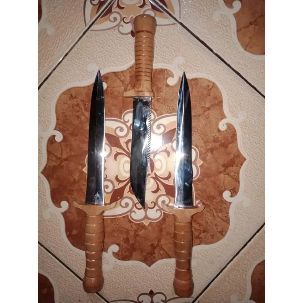 Pisau baja anti karat pisau sarung kulit pisau baja putih anti karat pisau serbaguna pisau dapur pis