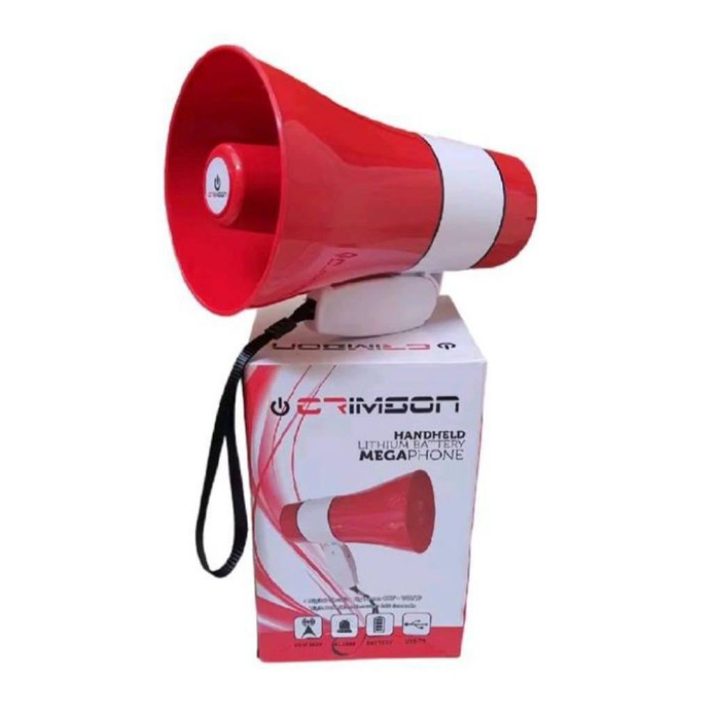 MEGAPHONE CRIMSON CR-20 + BATTERY CHARGE Original