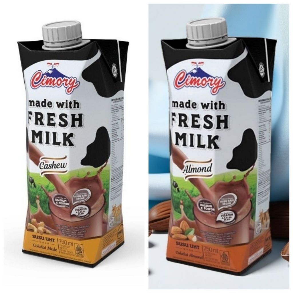 

Free Packing Kardus Susu UHT 750ml Cimory Fresh Milk Cokelat Mede Chocolate Cokelat Almond Cashew Coklat