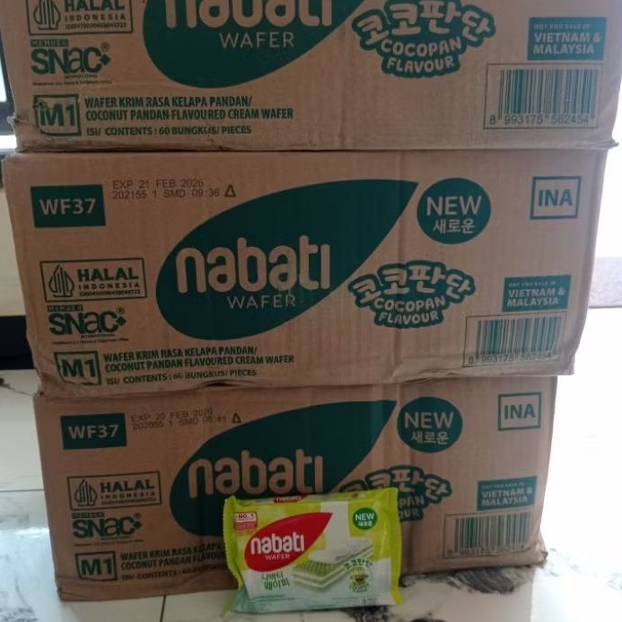 

Nabati Wafer 2000an 37gr isi 60pcs/Karton FREE Tumbler- Promo Payday