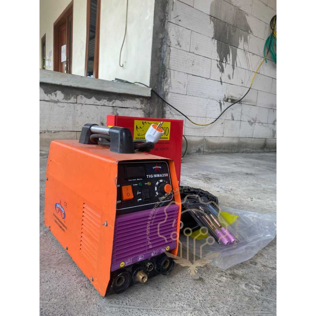 MESIN LAS BEKAS TIG ARGON 250A DAESUNG MESIN LAS ARGON BEKAS 250 AMPERE DAESUNG LAS LISTRIK 1 PHASE 