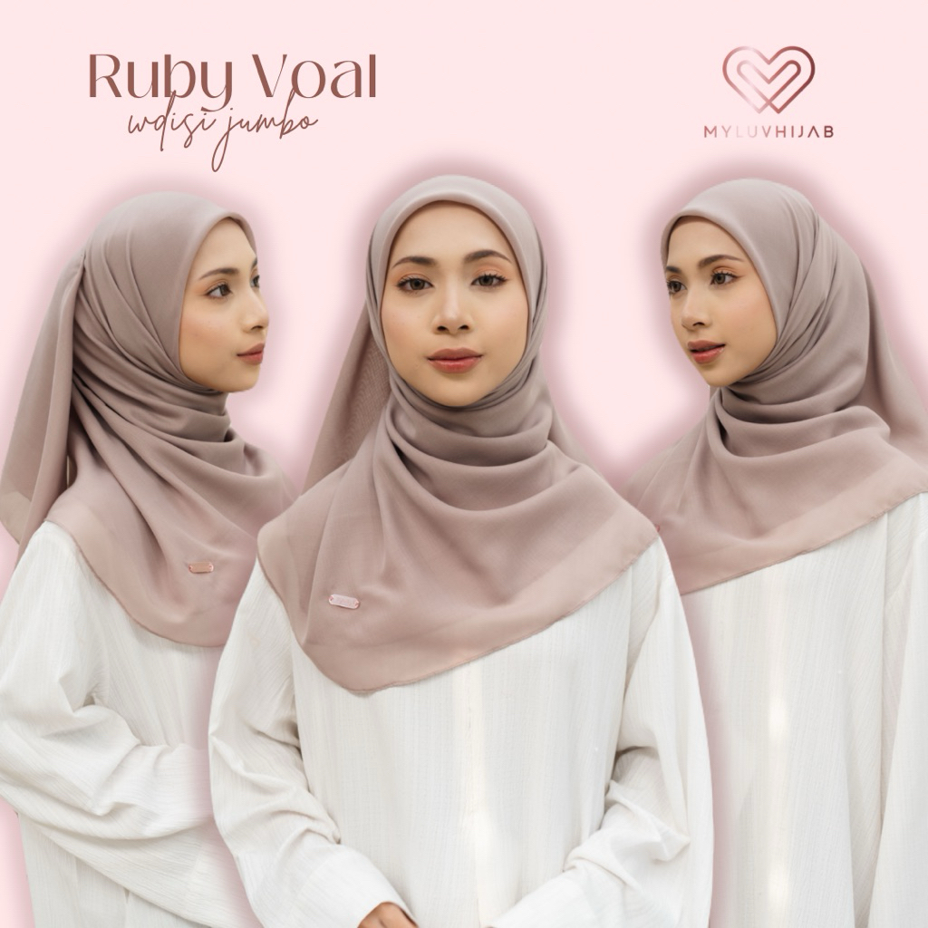 Ruby Voal Malaysia Jumbo | hijab malaysia | hijab malay | voal malaysia