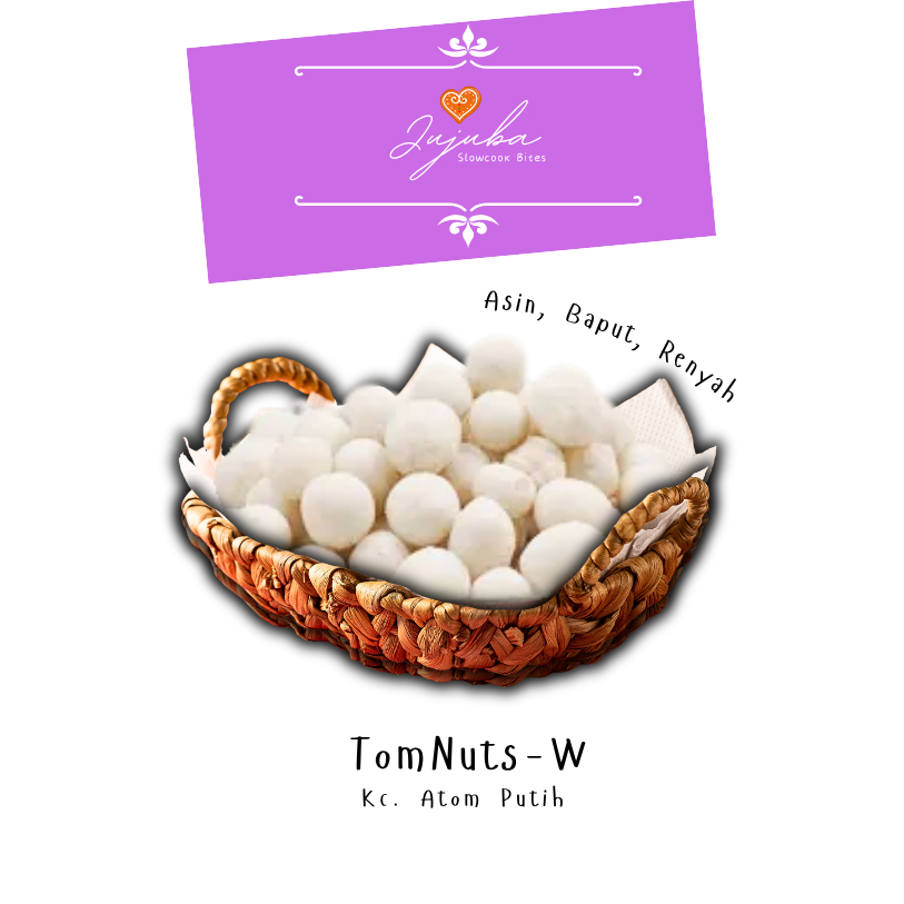 

Jujubasnak \ TomNuts-W - Kacang Atom Asin Bawang - Sukro \ SNCK Premium