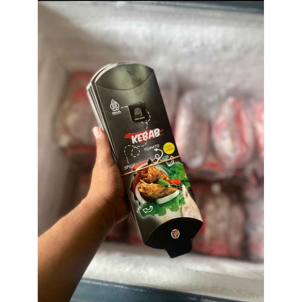 BUNGKUS KEBAB TARIKAN, BUNGKUS KEBAB KARDUS, BUNGKUS KEBAB TEBAL, PER IKAT ISI 50 PCS