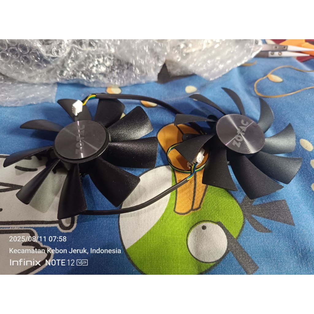 ZOTAC GTX 1070TI GTX 1080TI mini spare versi Dual fans kipas ONLY.