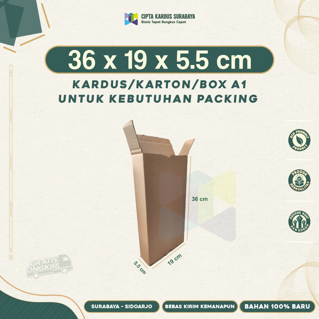 

Kardus Packing 36x19x5.5 | Box packing | Karton Packing