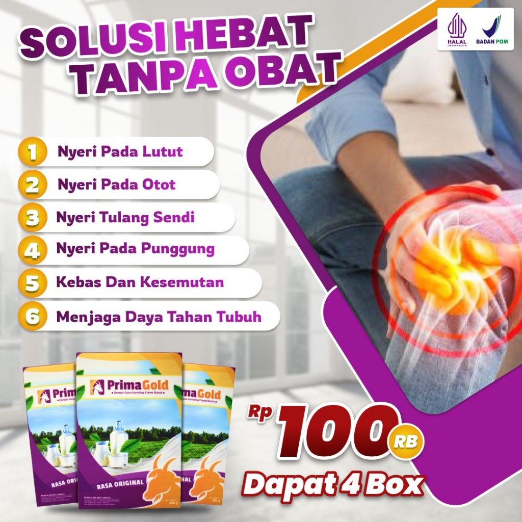 

[4 BOX] Susu Kambing Etawa Prima Gold Rasa Original – Bantu Atasi Nyeri & Jaga Imun