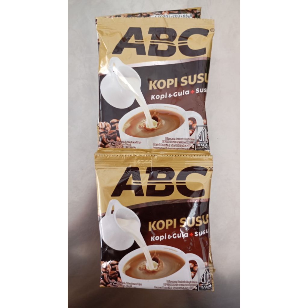 

Kopi susu ABC renceng 10 sachet