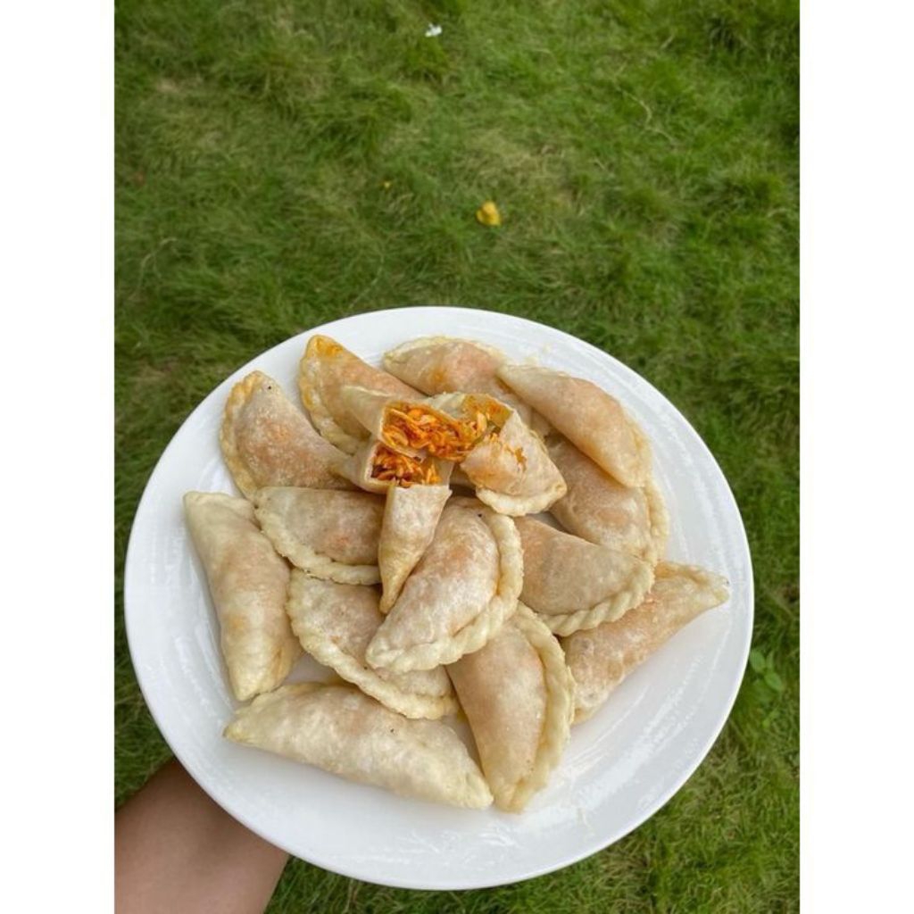 

Cireng isi ayam suir pedas