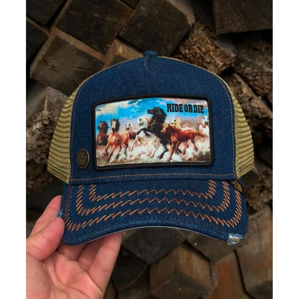 [TERMURAH] TOPI GOORIN BROS THE FARM RIDE OR DIE TRUCKER CAP LIMITED EDITION SECOND LIKE NEW ORIGINA