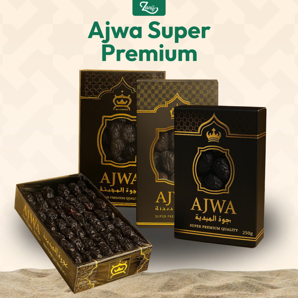 

Zanif Store - Kurma Nabi Ajwa Super Premium | Dates Ajwa Jumbo Malik Al - Madinah Asli VIP