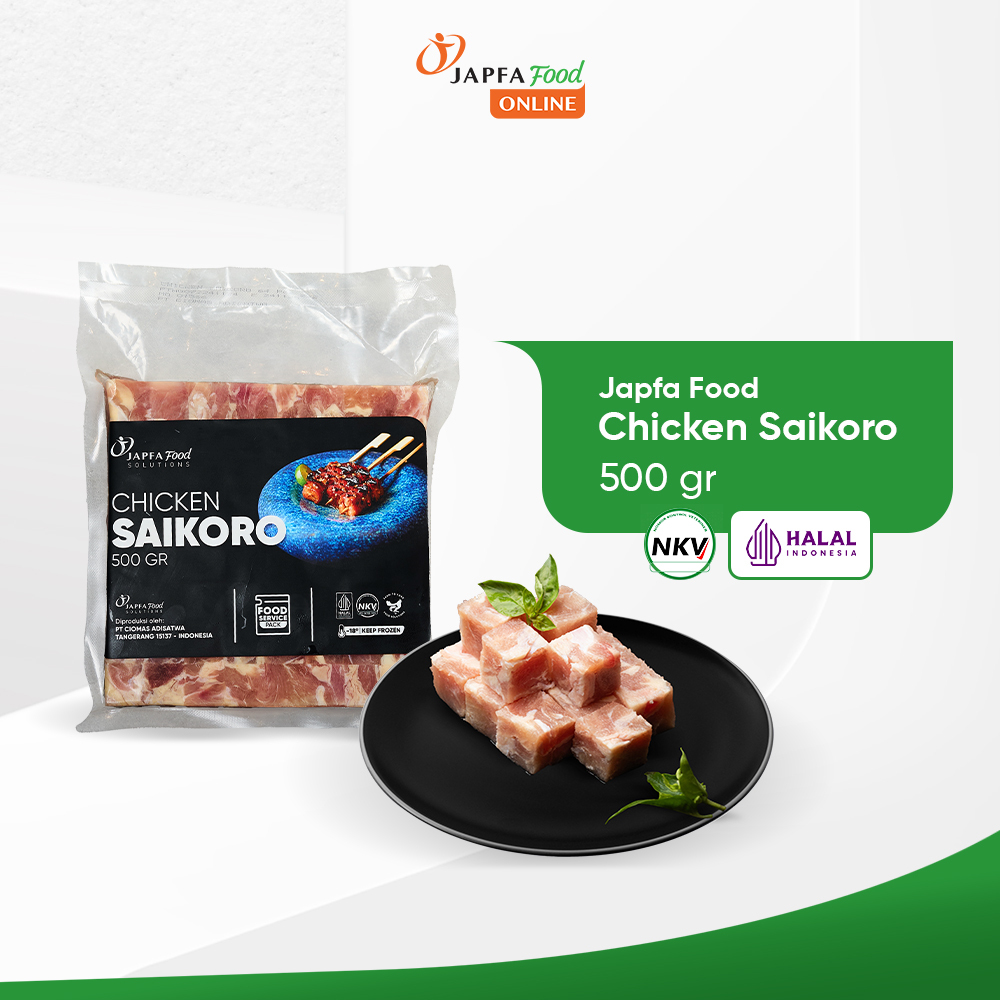 

Japfa Food Premium Chicken Saikoro – Potongan Dadu Ayam ala Jepang 500gr