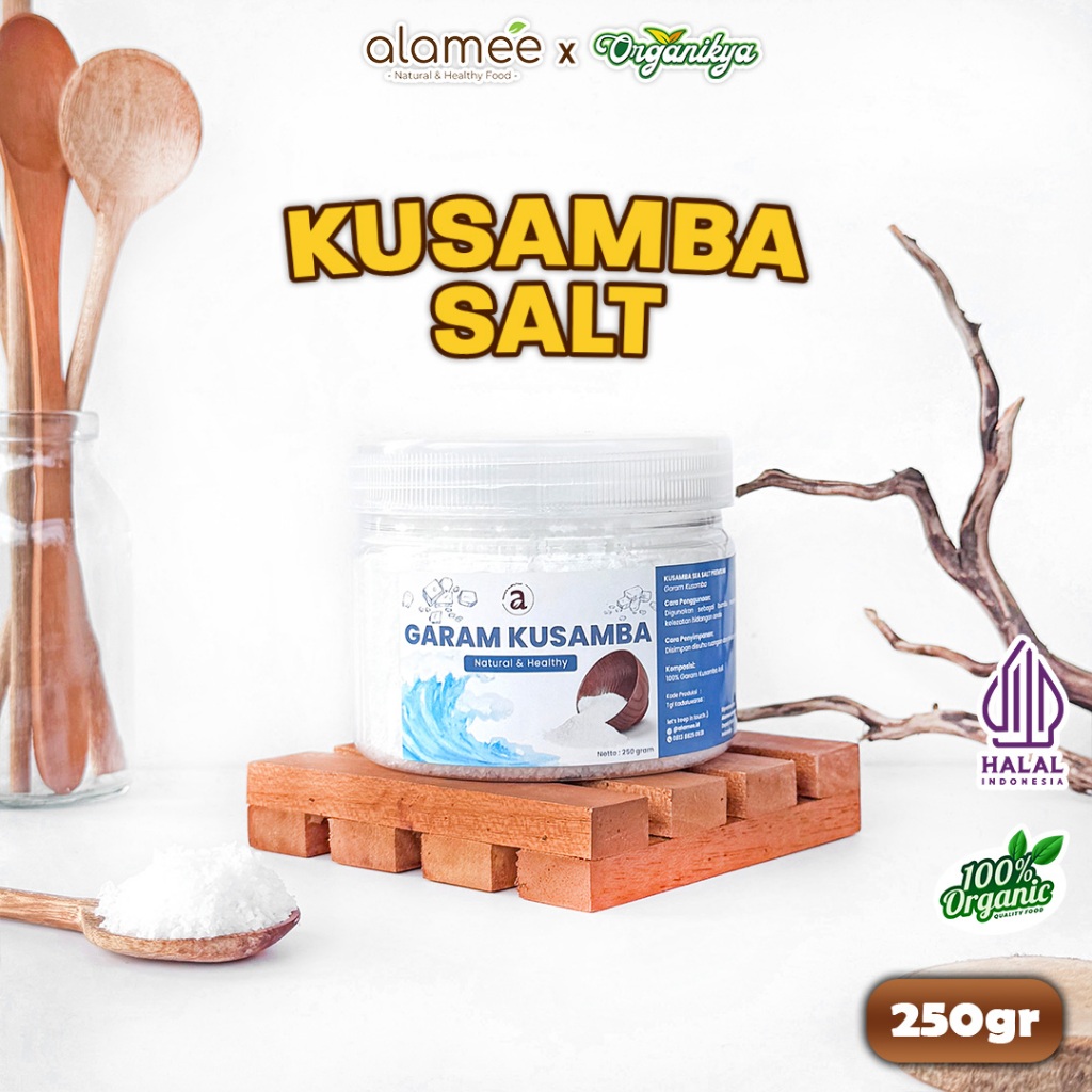 

ALAMEE Garam Kusamba Sea Salt Laut Bali 250gr Organik Murni Natural Alami Organic Lokal organikya