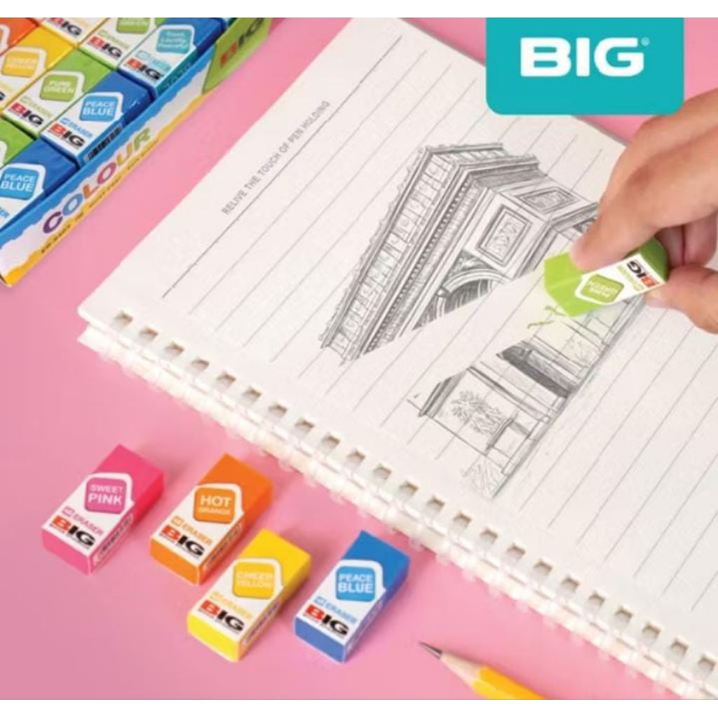 ERASER BIG FRUIT B 40 (KECIL) DAN B 20 (BESAR)  4B / COLOUR ERASER BIG (SATUAN)