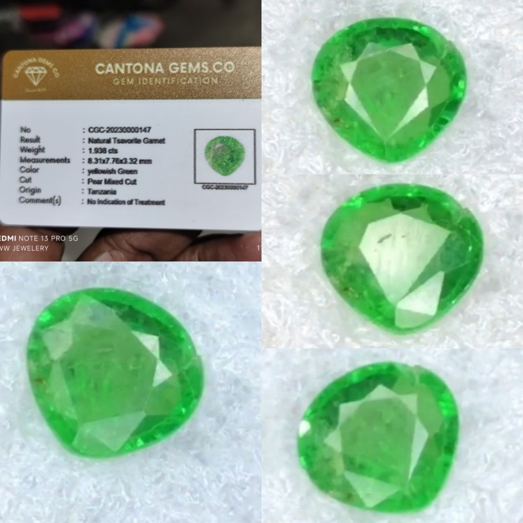 NATURAL TSAVORITE GARNET 1.938 CTS HQ