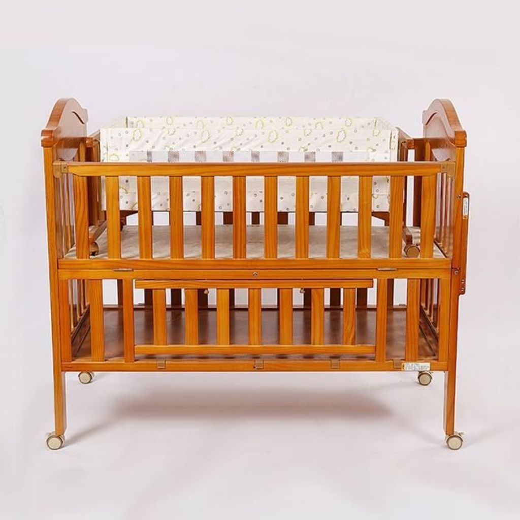 Tempat Tidur Anak Minimalis Modern / Ranjang Bayi Kayu Jati Jepara / Tempat Tidur Laci Bayi Aestheti