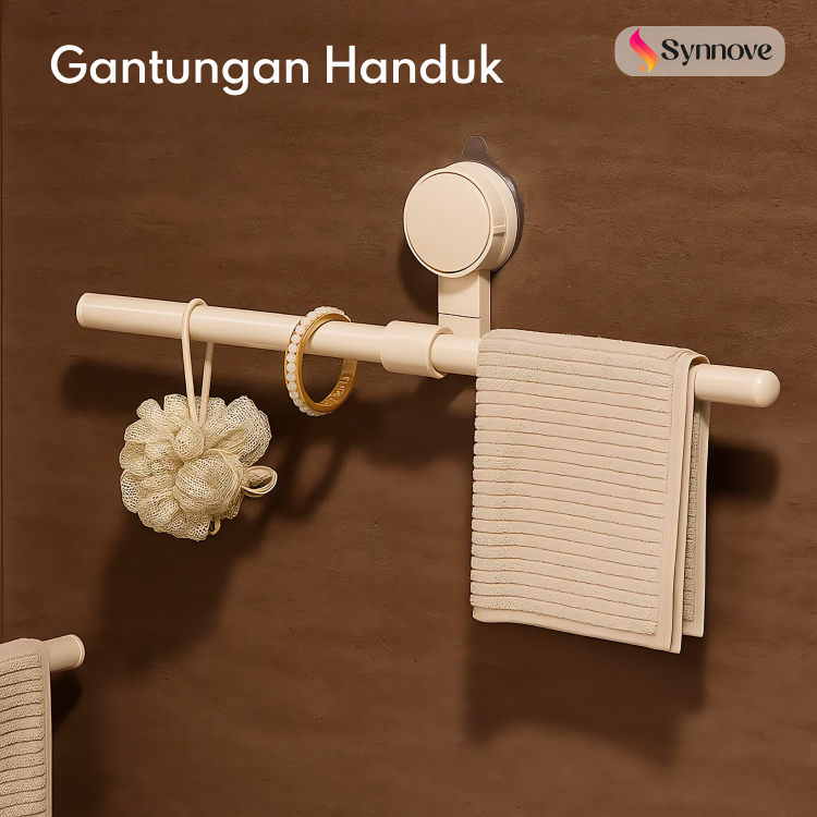 Gantungan Handuk Tempel Dinding Rak Handuk Estetik Kamar Mandi Tempat Handuk Minimalis