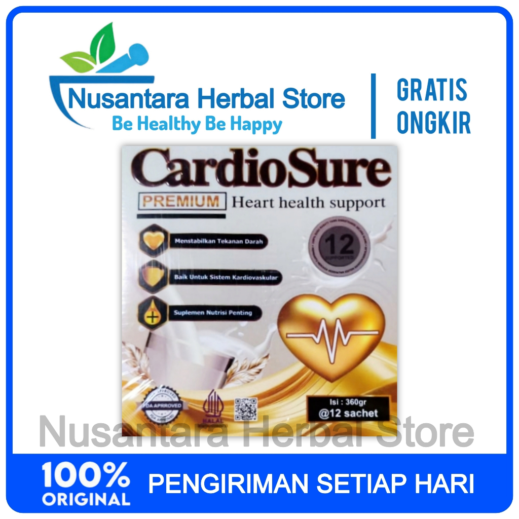 

Cardiosure Milk Susu Untuk Hipertensi Darah Tinggi Kolesterol Jantung Koroner Stroke Dan Asam Urat Original Asli