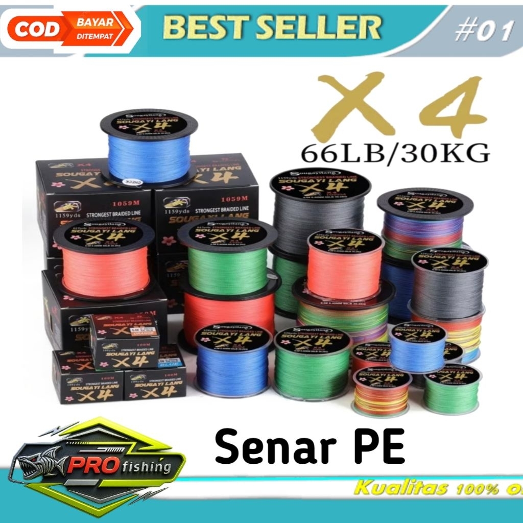 SOUGAYILANG SENAR PE SUPER KUAT WARNA RANDOM