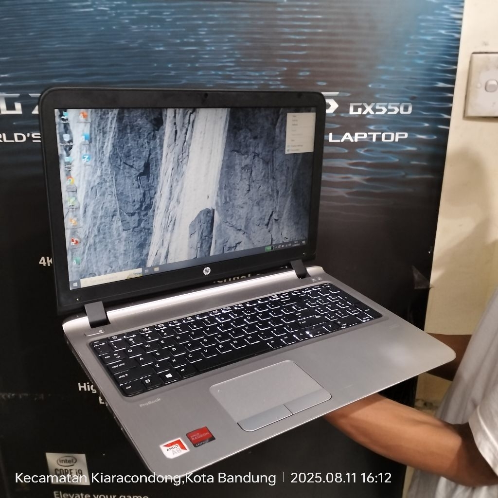 Hp probook AMD A8-7410 RAM 16/8GB/SSD 256GB