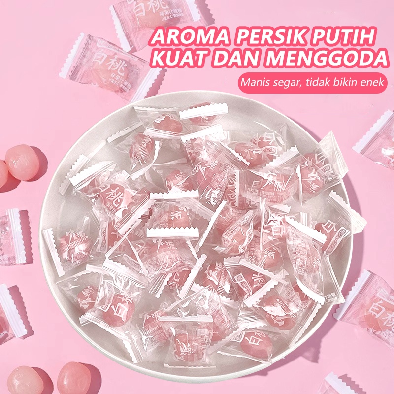 

Permen Keras Rasa Persik Putih 500g, Kemasan Satuan, Bersertifikat Halal & BPOM