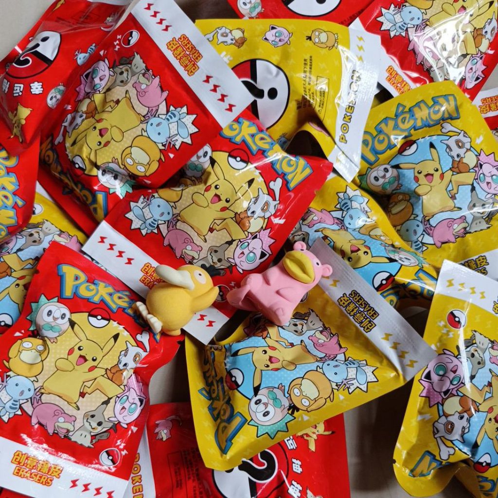 

Penghapus POKEMON Eraser Mystery Bag Blind Bag Blind Box Pikachu and Friends
