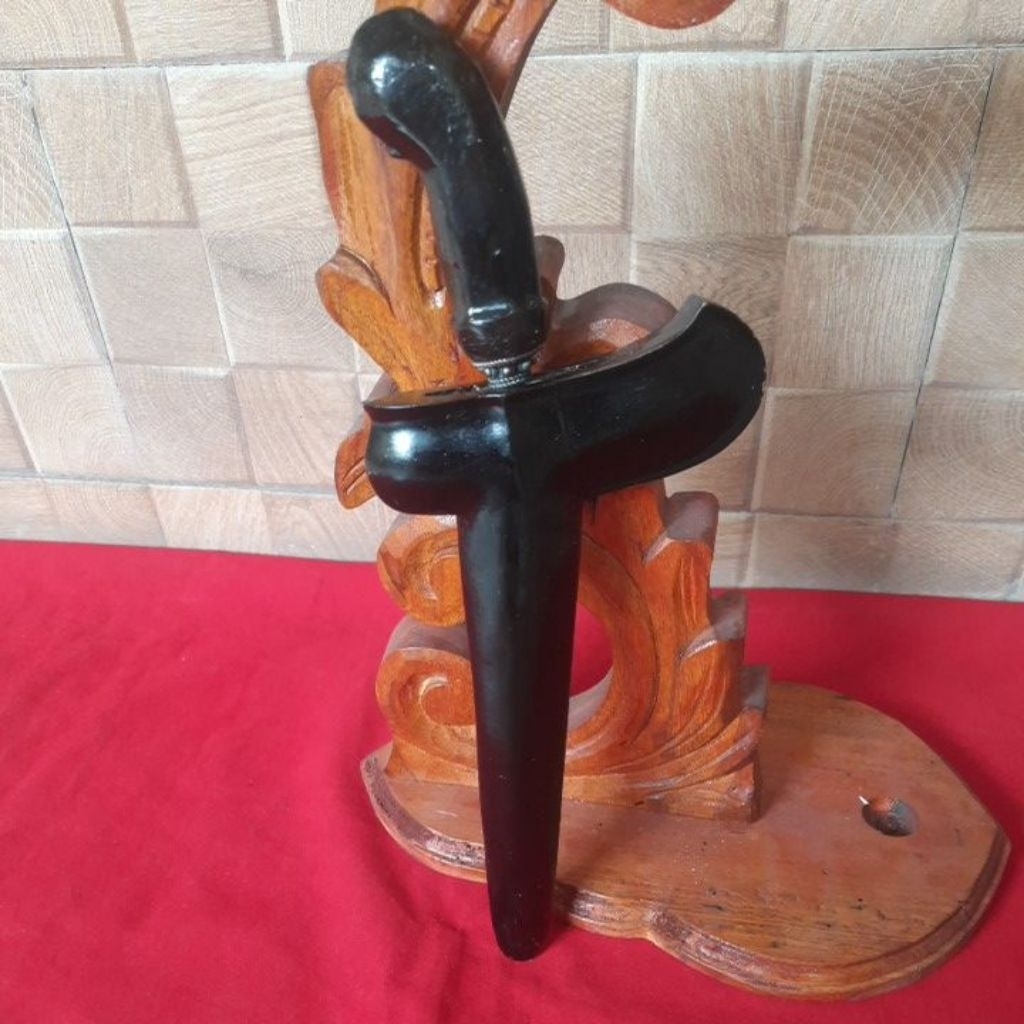 Keris Jimatan Kyai Jangkung Bungkem,Luk 3 Sepuh,Pamor Rojo Gundolo,Jung Isi Dunyo