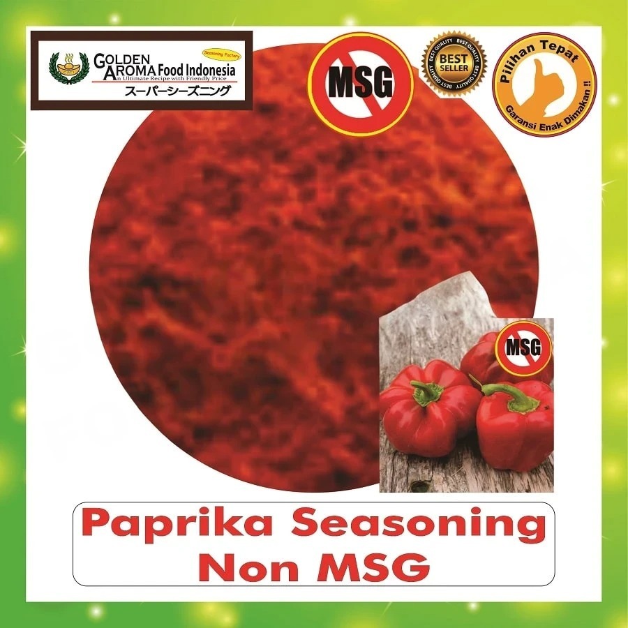 

Bubuk Tabur Rasa Paprika seasoning Non MSG 500gr Bumbu Masak Serbaguna Halal 1/2Kg Seasoning Powder