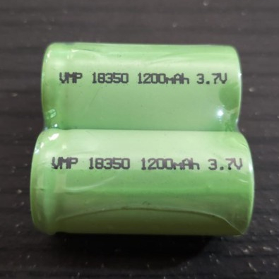Batre baterai 18350 Lithium Ion 3.7v 1200mah Batre Senter/Bor/Obeng harga satuan