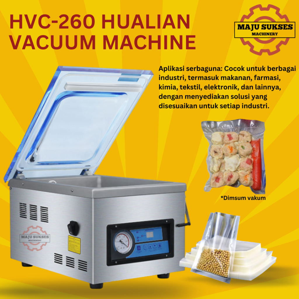 Mesin Vacuum Sealer HVC-260/ Vacuum Sealer Hampa Udara HVC-260 Hualian Original