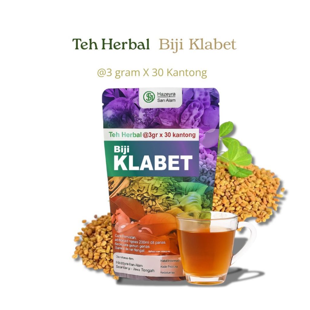 

teh herbal biji klabet isi 30pcs