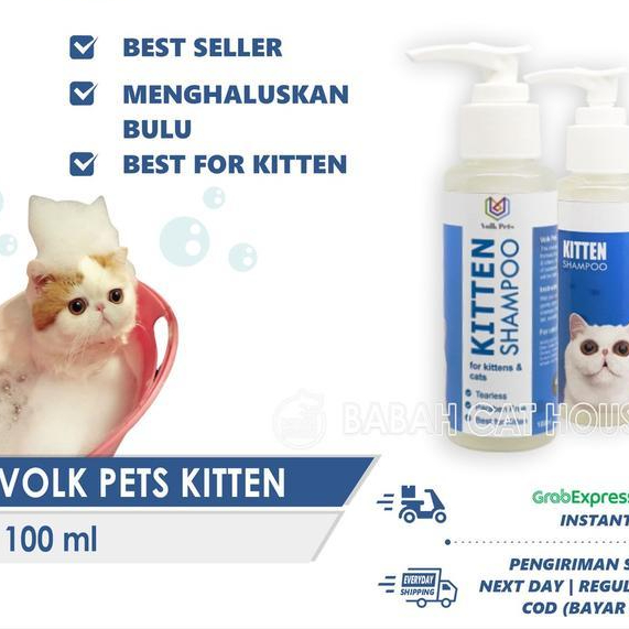 VOLK PETS Shampoo KITTEN Anak Kucing Cat Shampo Bulu Lebat Sabun Sampo Grooming Persia Murah