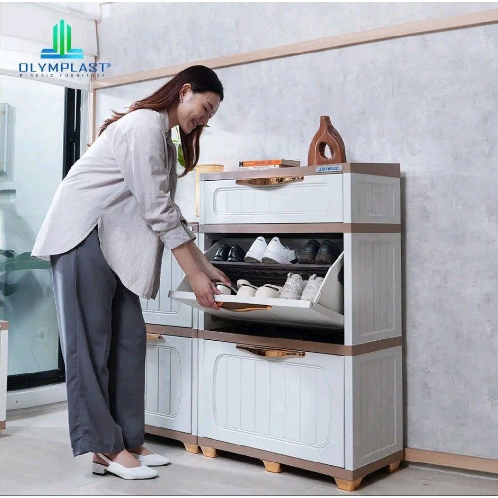 Olymplast - Lemari Sepatu Plastik Terbaru dari Olymplast dengan design minimalis Modern