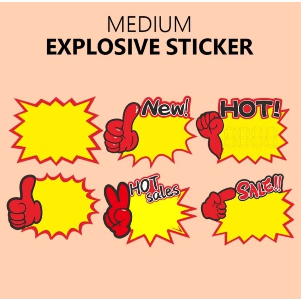 

10 pcs kertas harga label pop promo sale kertas tulisan obral sale kertas penjepit harga