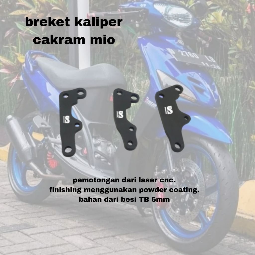 Breket Kaliper Mio Sporty Kaliper Nissin Samurai 2 Piston 220 & 260 Mm Mio Sporty