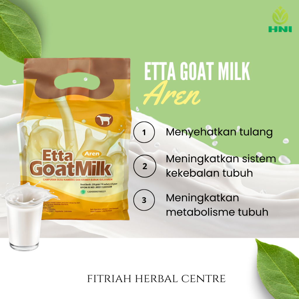 

Susu Kambing Etta Goat Milk Aren