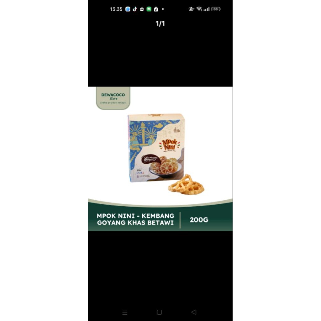 

Kue Kering Kembang Goyang Khas Betawi Mpok Nini