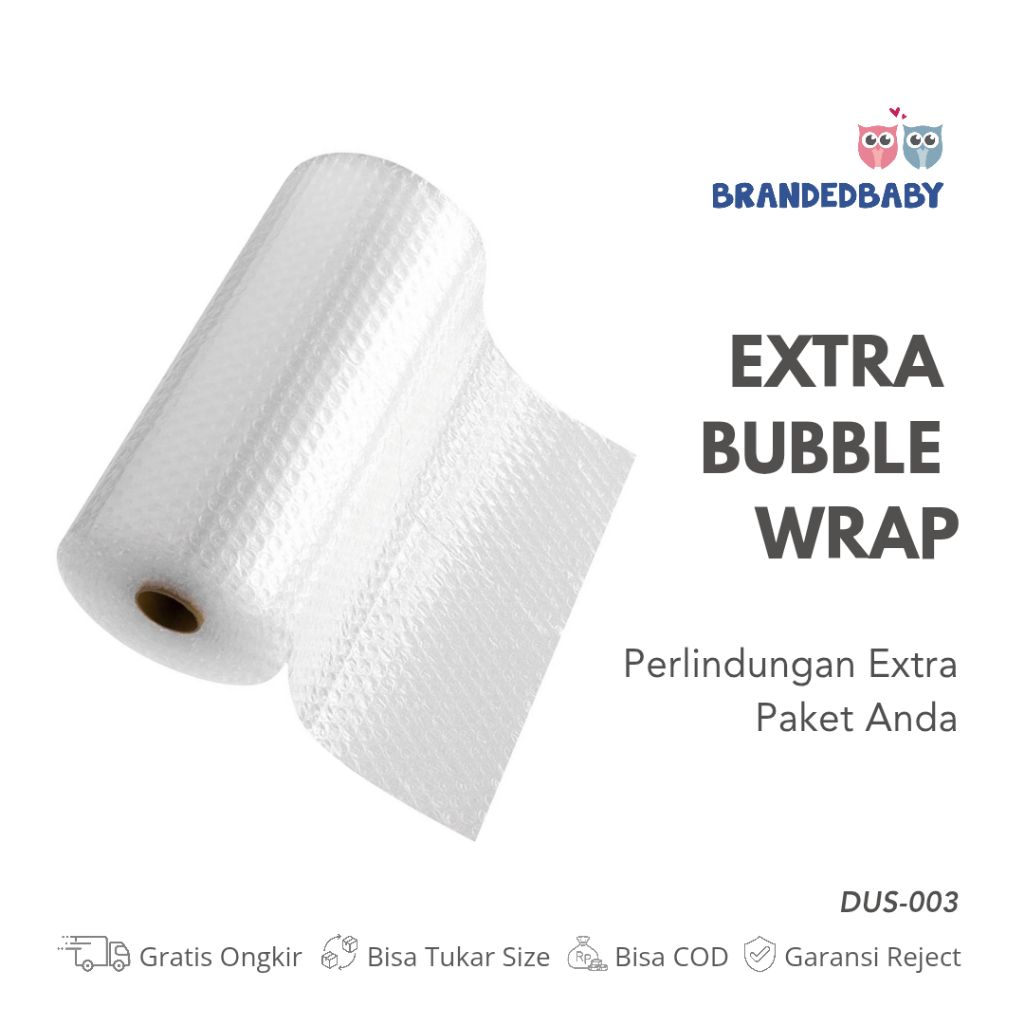 

[Brandedbaby] Extra Bubble Wrap Perlindungan Tambahan untuk Paket Anda
