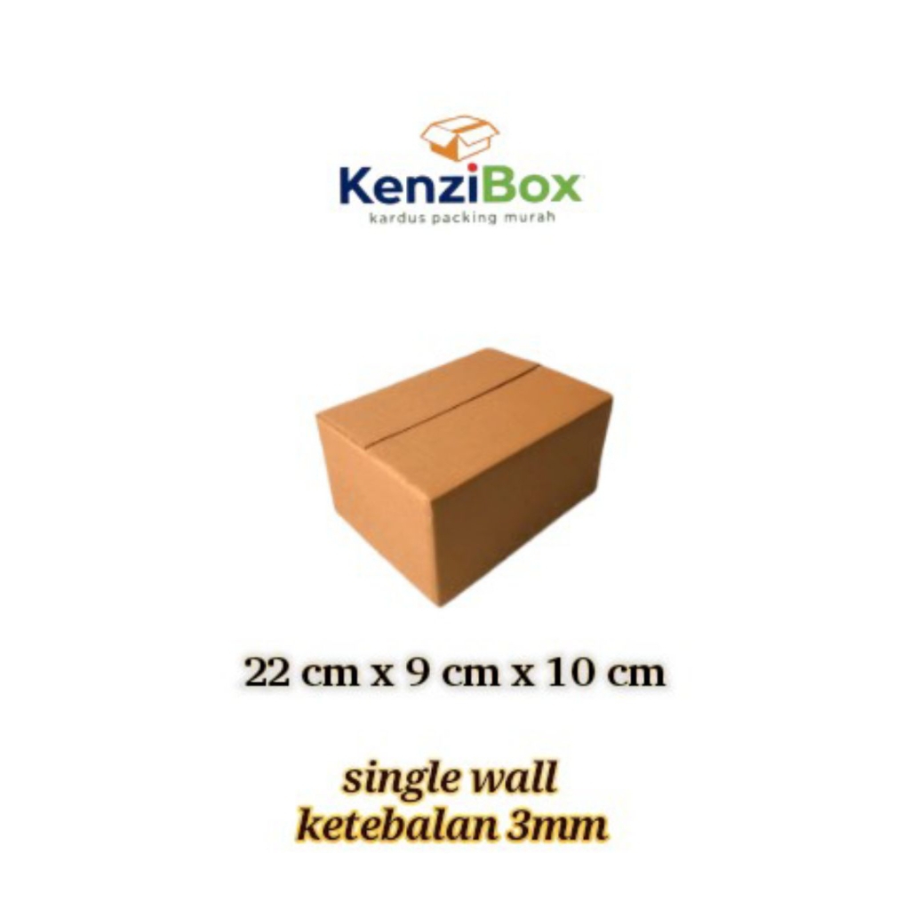 

kardus/karton/box uk. 22 x 9 x10 cm single wall polos