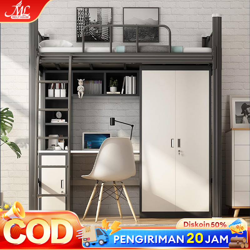 Ranjang Susun Ranjang Tingkat Ranjang Besi Ranjang Susun Besi 2 Tingkat | Divan Susun 2 Tingkat
