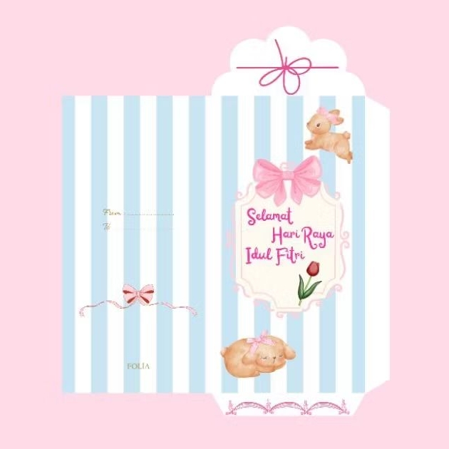 

Amplop Angpao Lebaran Pastel Bunny Lucu