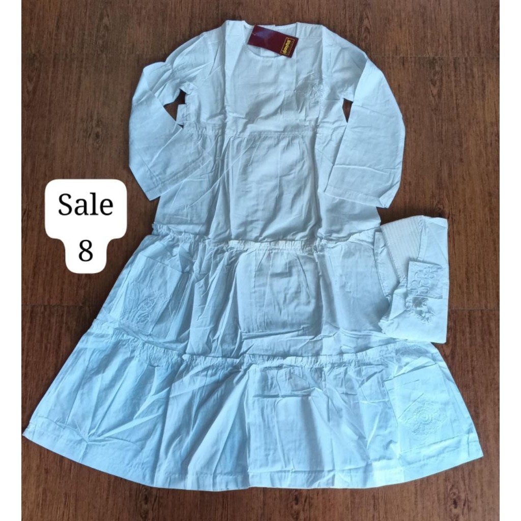 Gamis putih Anak setelan anak  Dannis Sale
