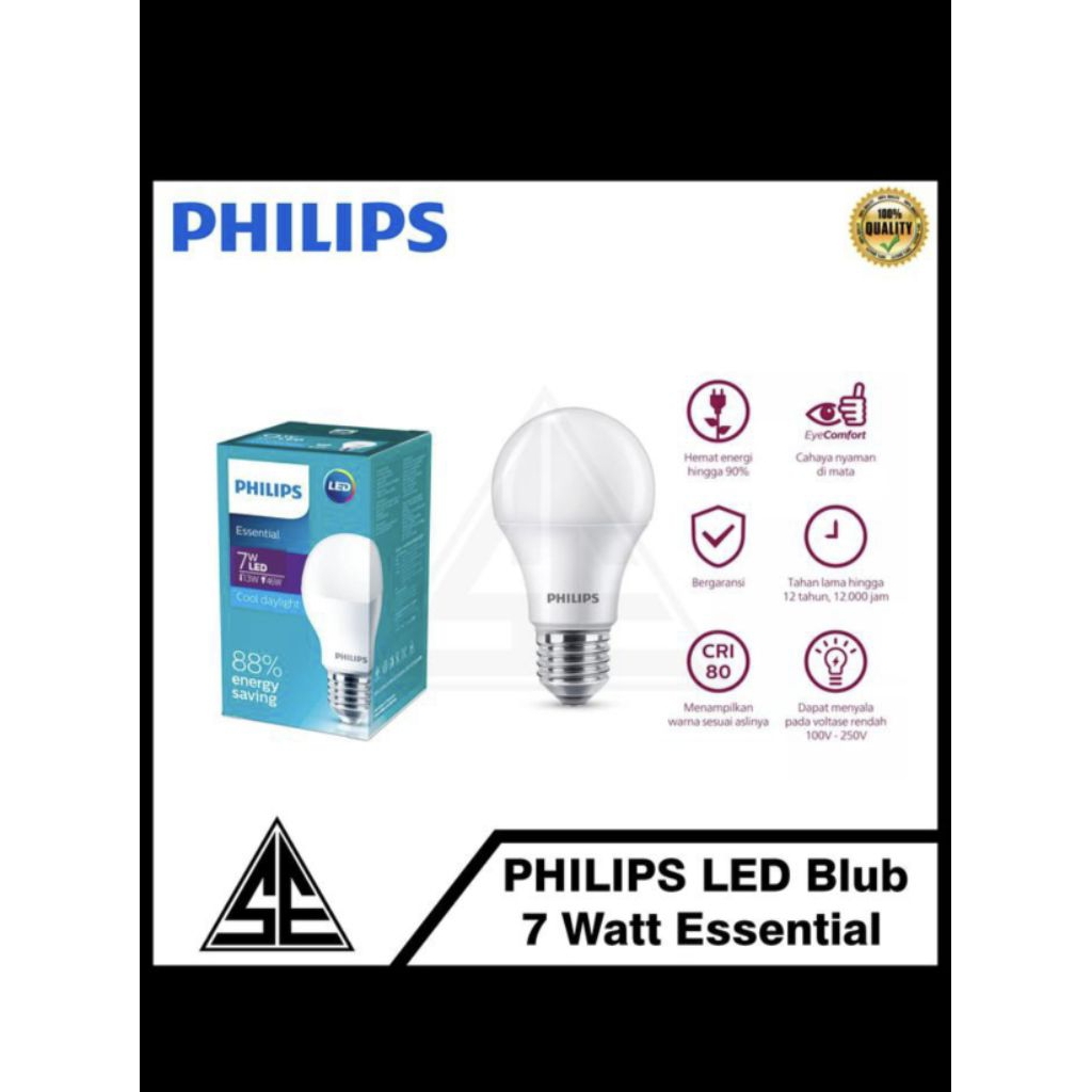 lampu LED PHILIPS 7 Watt essentials