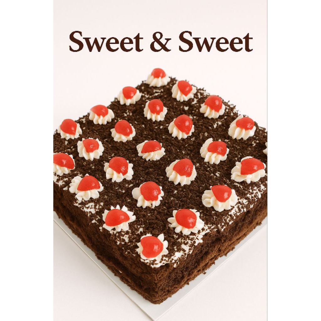 

Blackforest Potong | Cake Potong Hias | ukuran loyang 20x20cm 25 potong