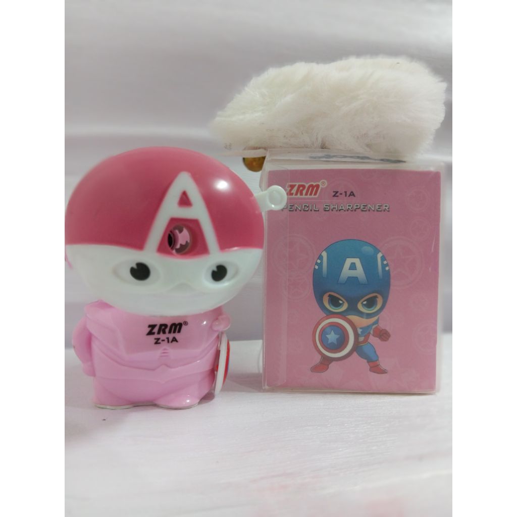 

SERUTAN PENSIL PUTAR KARAKTER CAPTAIN AMERIKA / PENSIL SHARPENER ZRM Z-1A