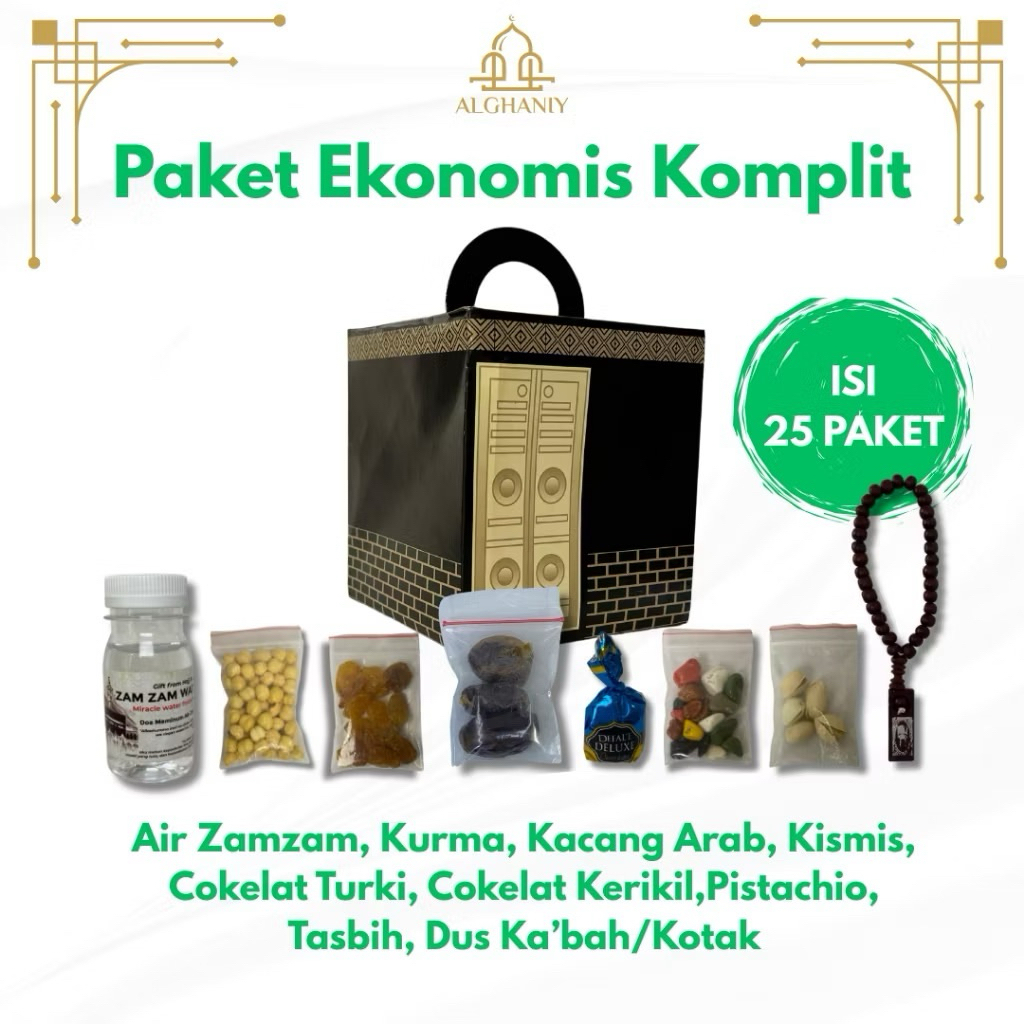 

Paket Oleh-oleh Haji dan Umroh Premium isi 25Pcs Tanpa Box