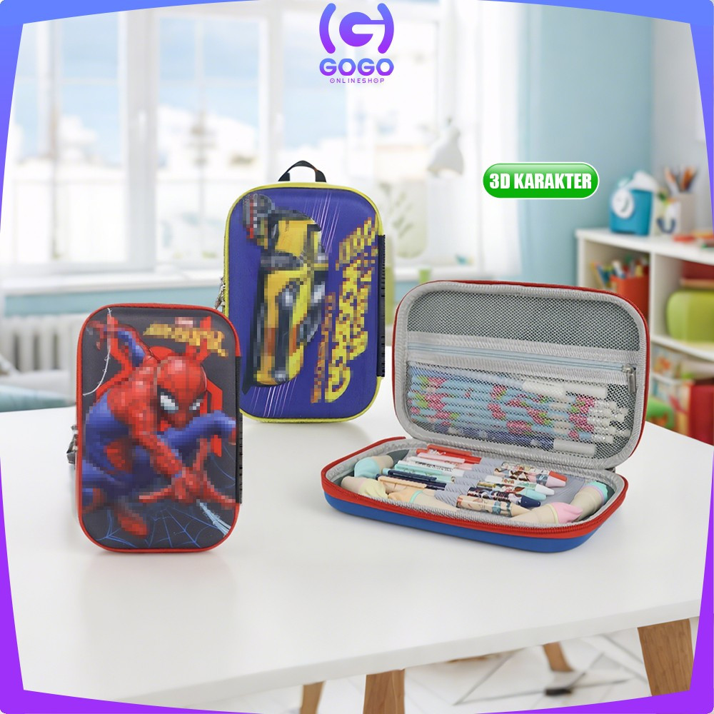 

GOGO-A82 Kotak Pensil 3D Karakter Kartun Lucu / Tempat Pensil Anak Sekolah / Kotak Pensil Besar Pencil Case Cartoon / Tempat Pinsil Kotak Besar Alat Tulis Import
