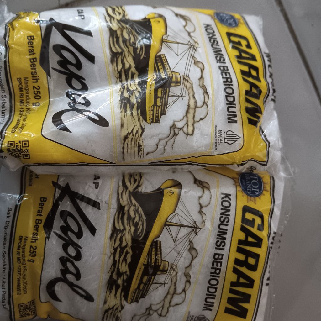 

murni garam cap kapal 250g